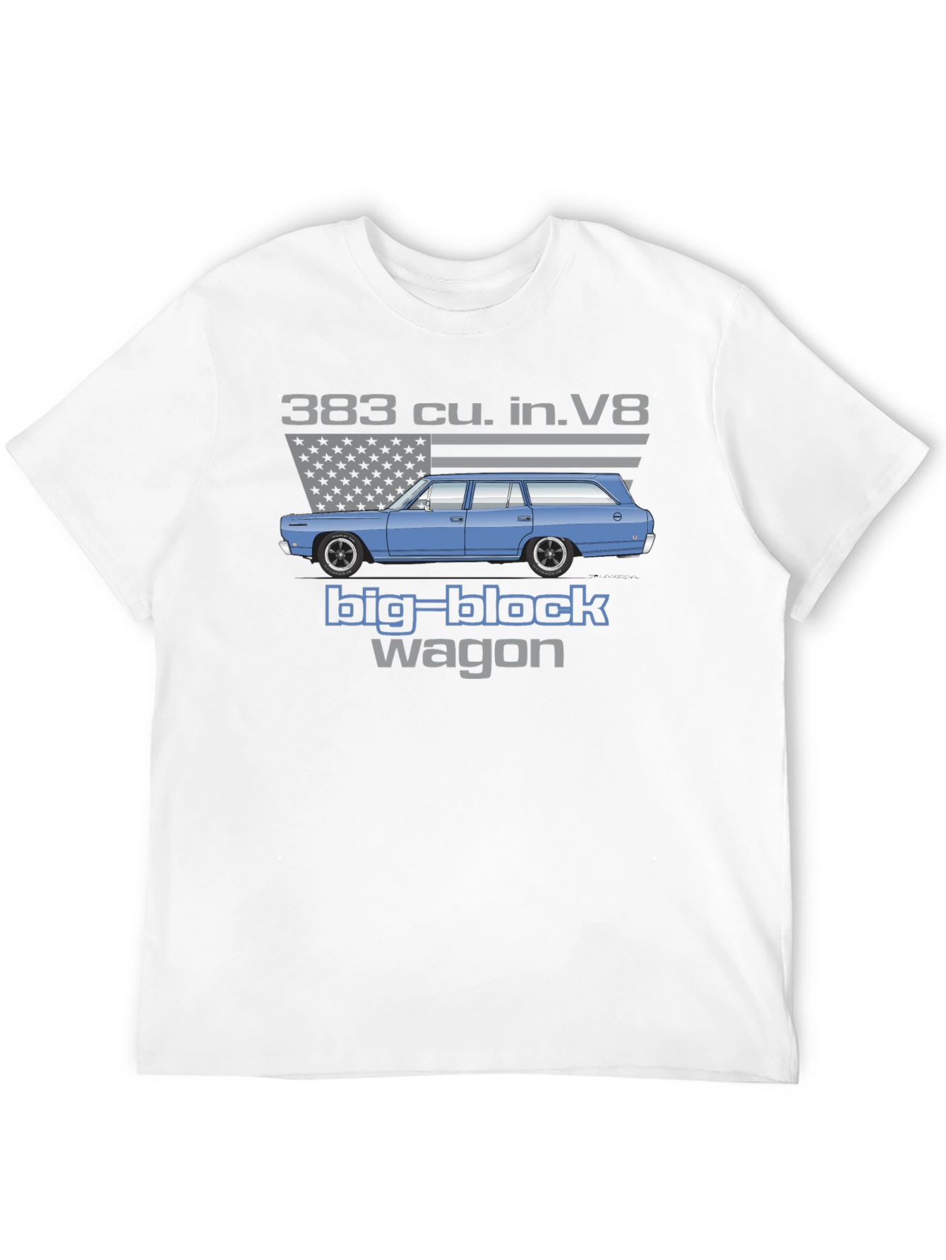 383 cu. in. V8 Big Block Wagon T-Shirt