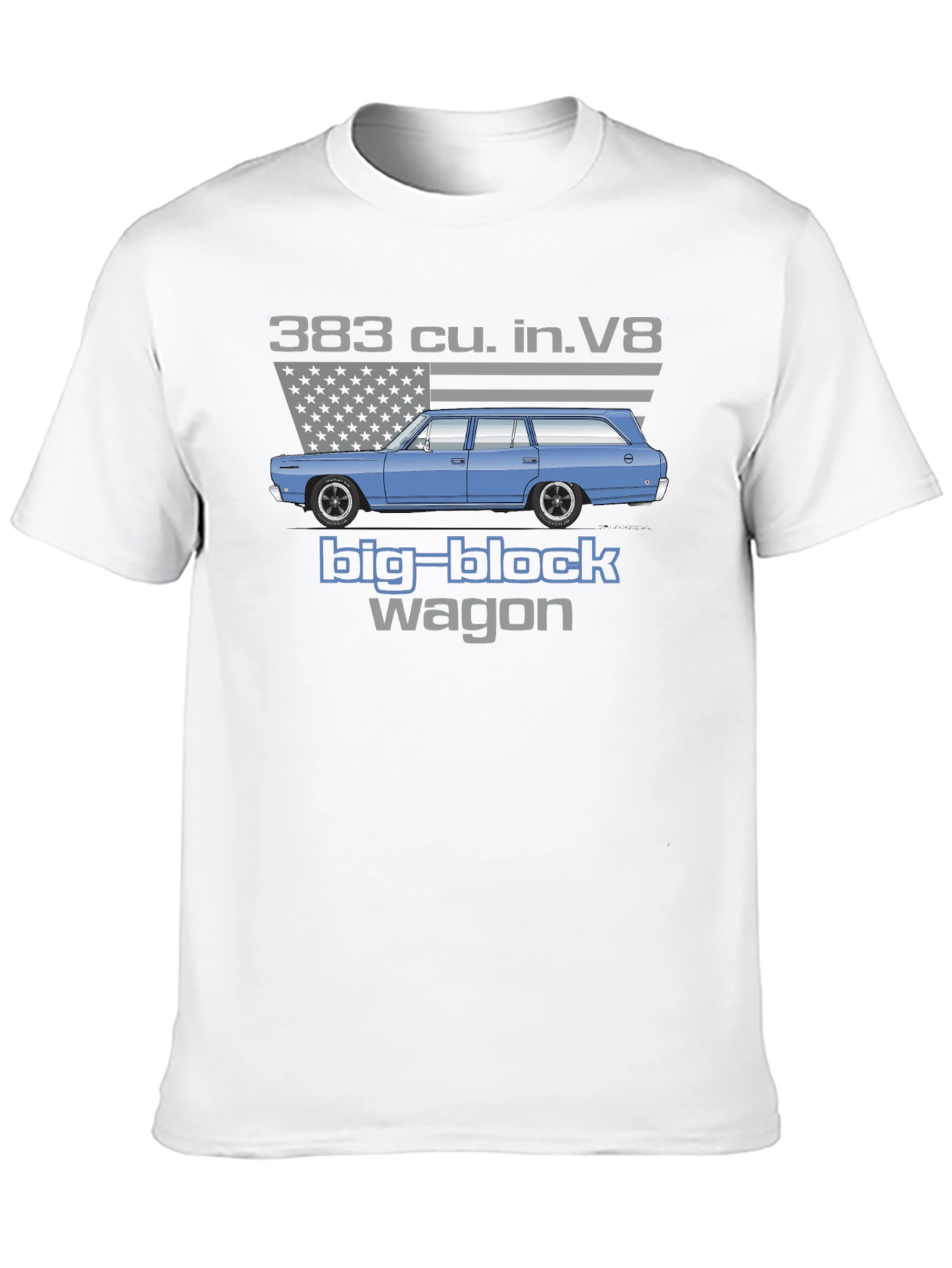 383 cu. in. V8 Big Block Wagon T-Shirt