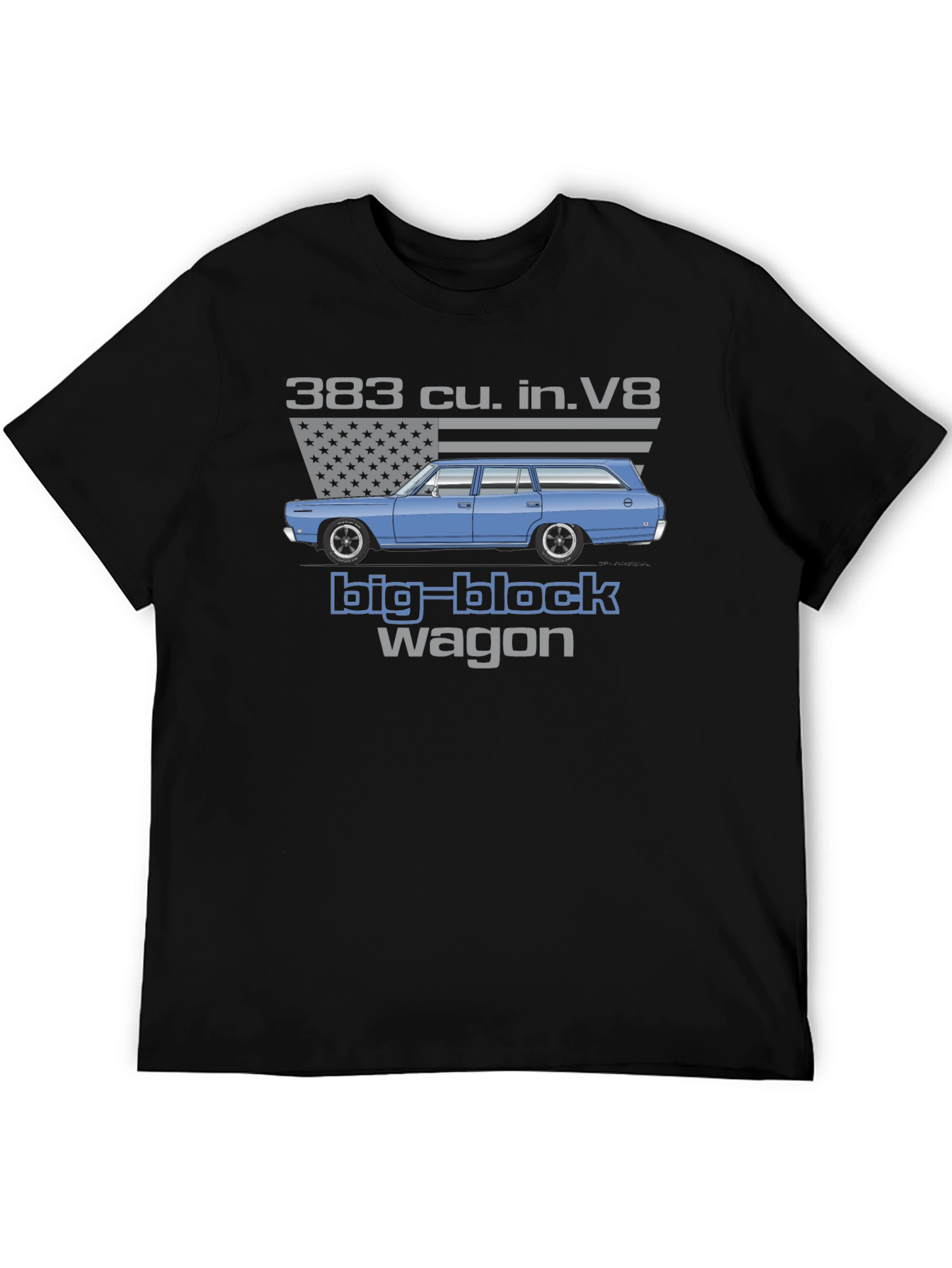 383 cu. in. V8 Big Block Wagon T-Shirt