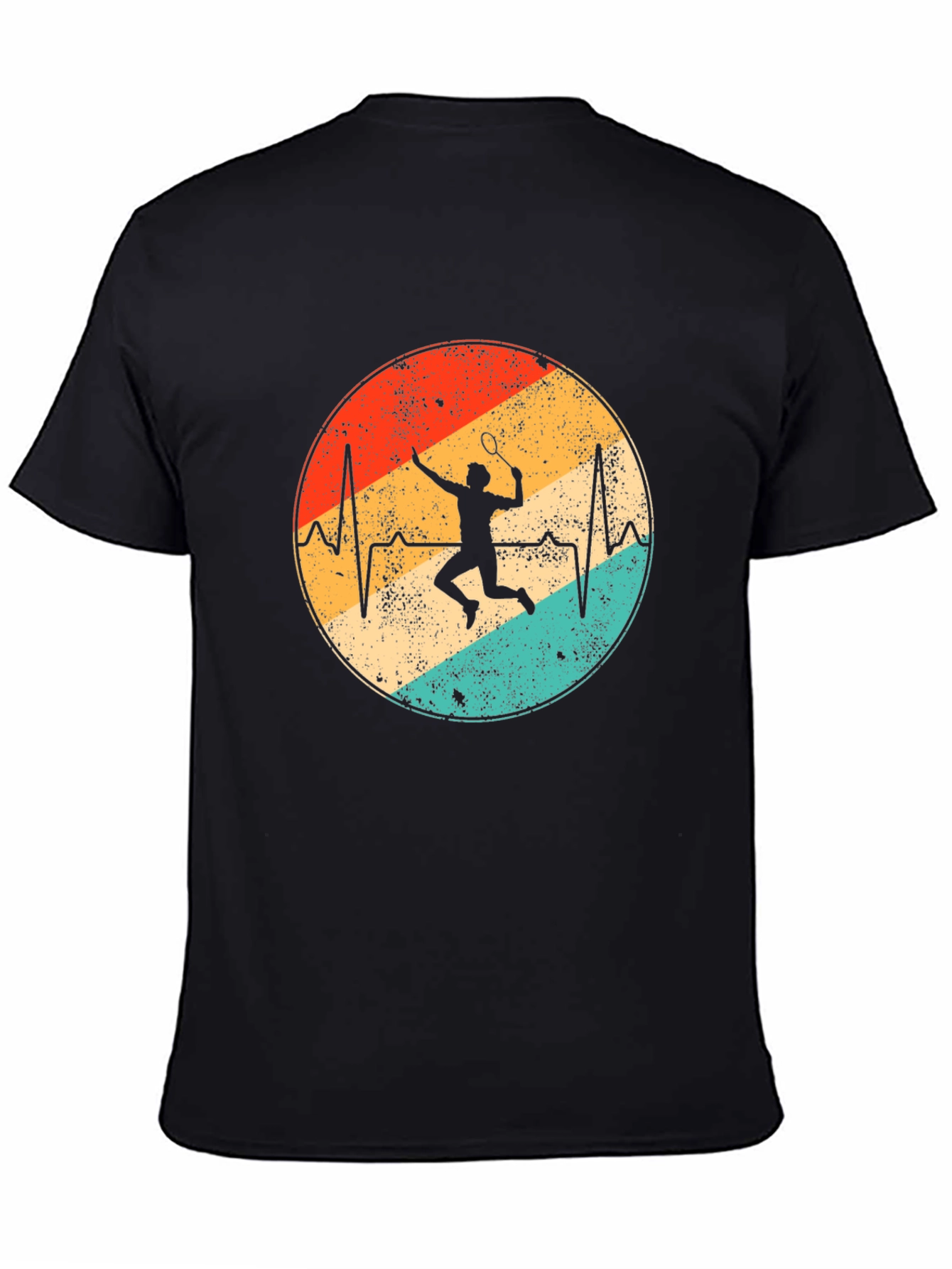 Badminton Heartbeat Graphic Tee