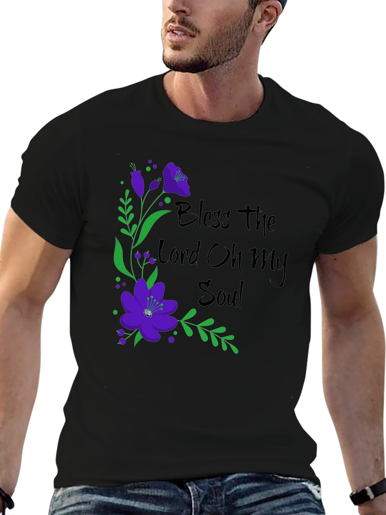 Bless The Lord Floral Graphic Tee