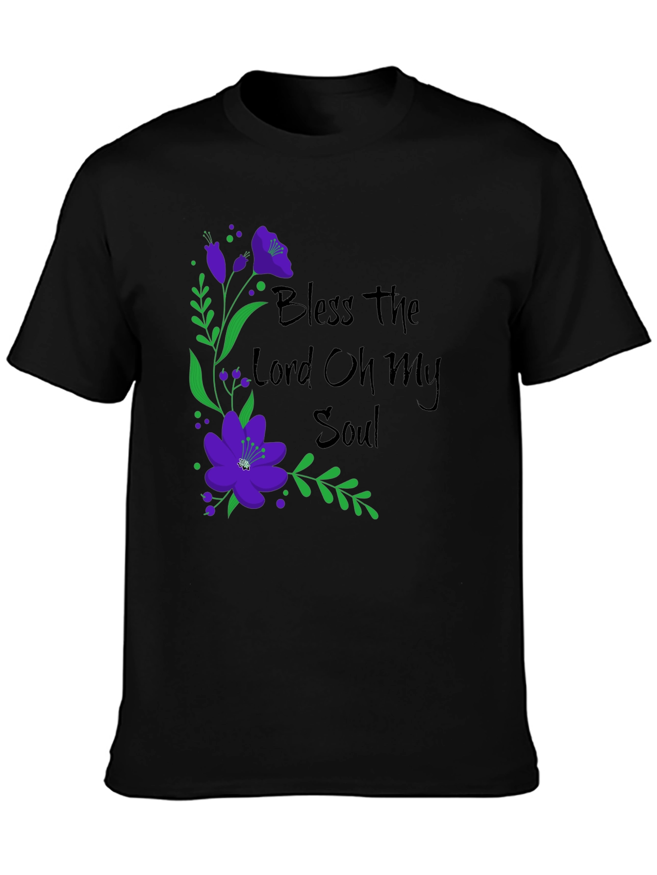 Bless The Lord Floral Graphic Tee