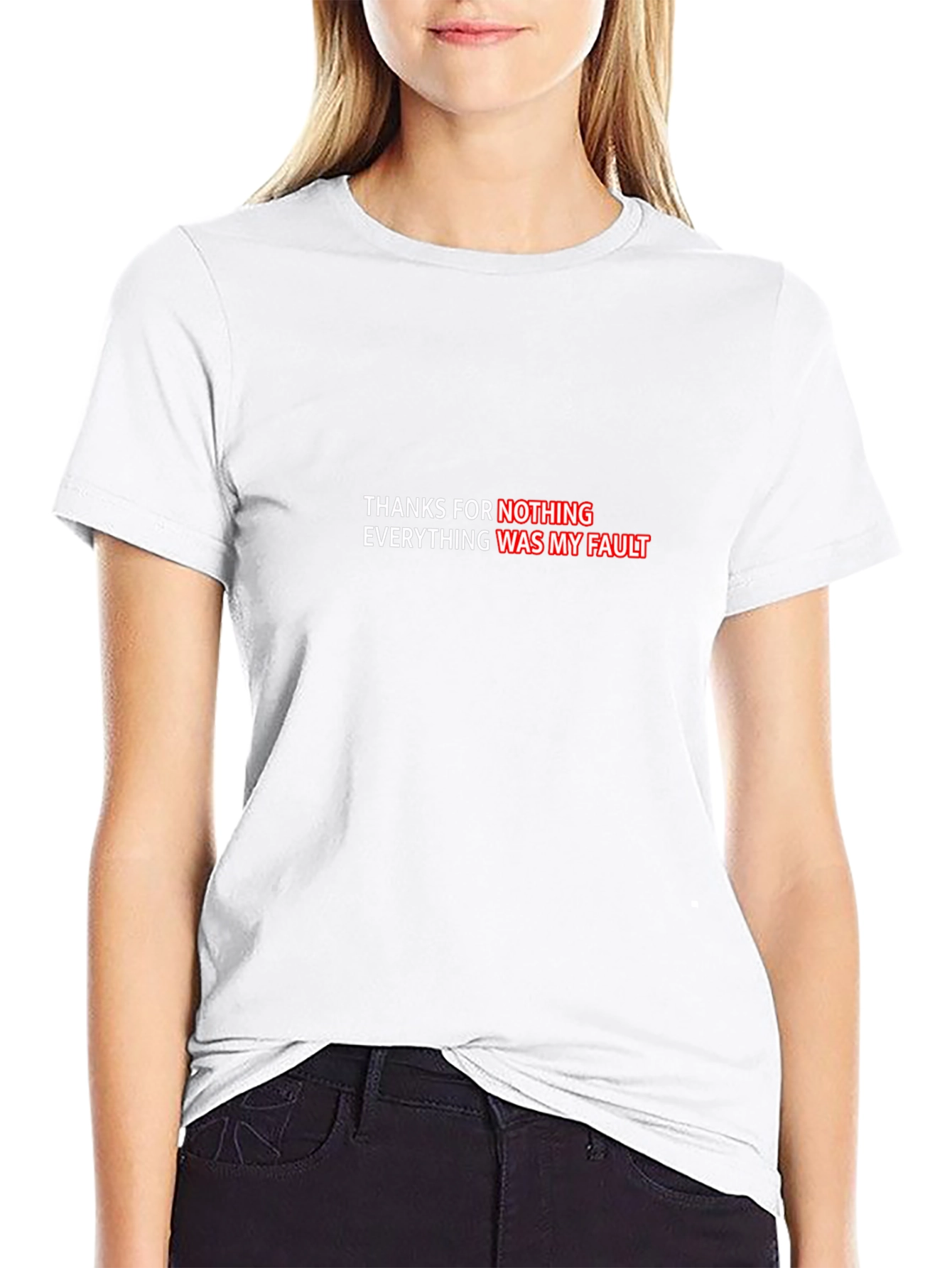 Thanks For Nothing Sarcastic Graphic Tee
