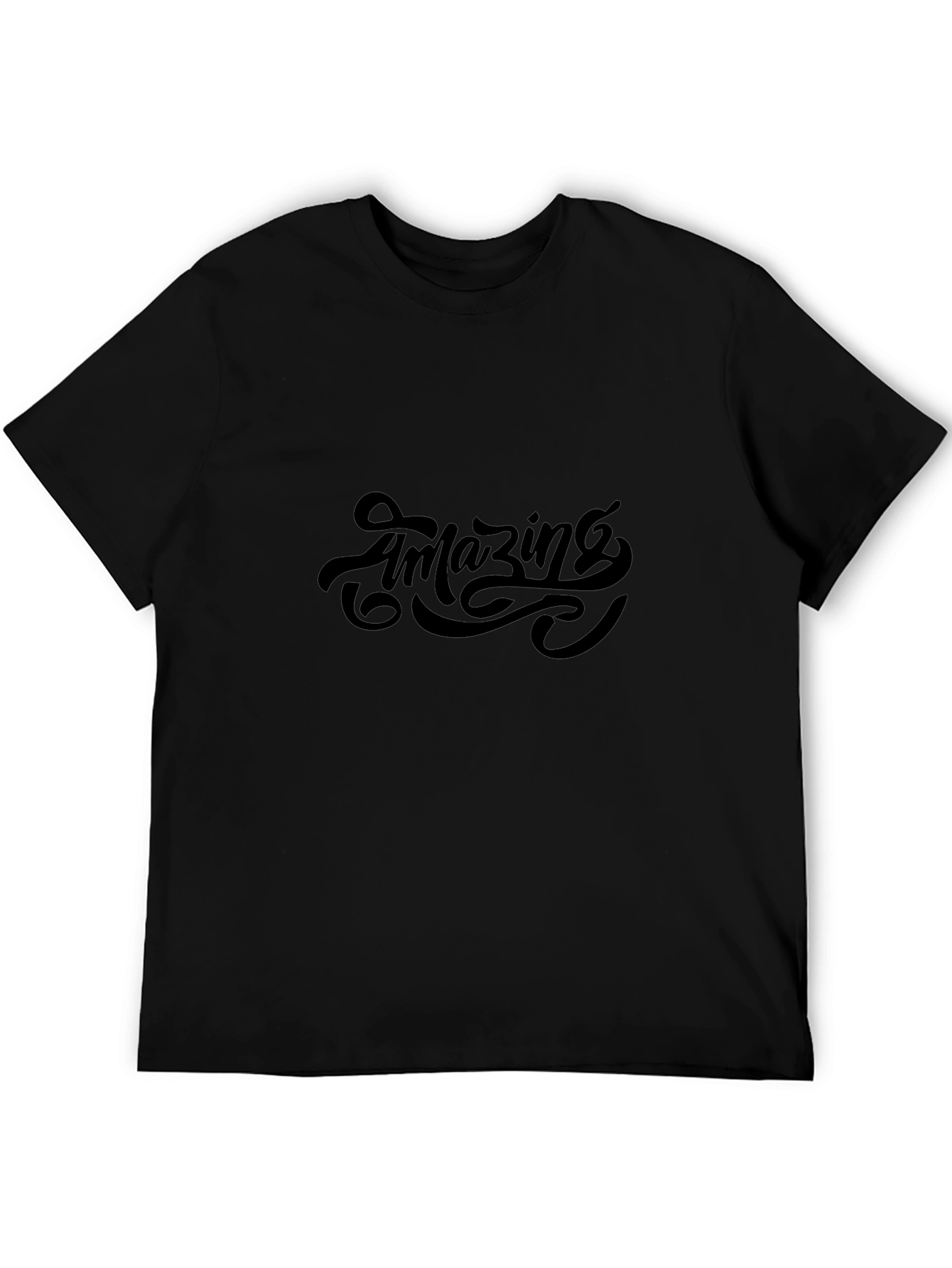 Amazing Graphic Black T-Shirt