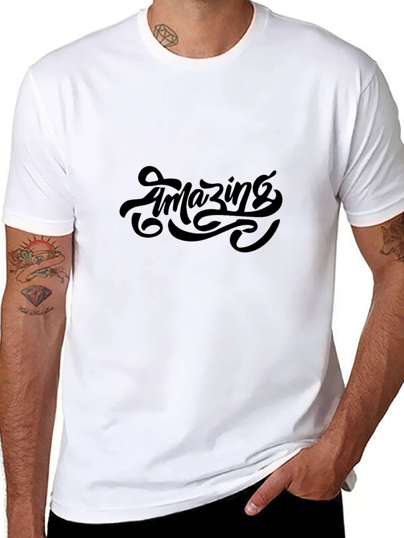 Amazing Graphic Black T-Shirt