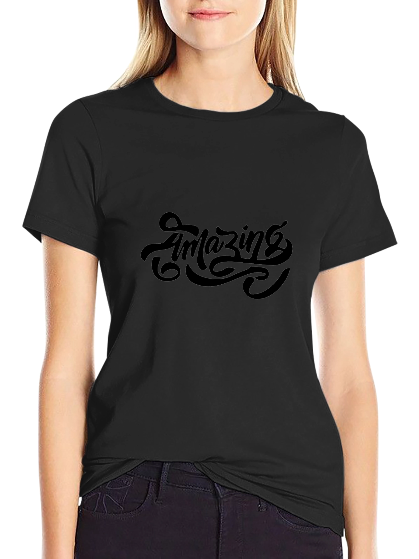 Amazing Graphic Black T-Shirt