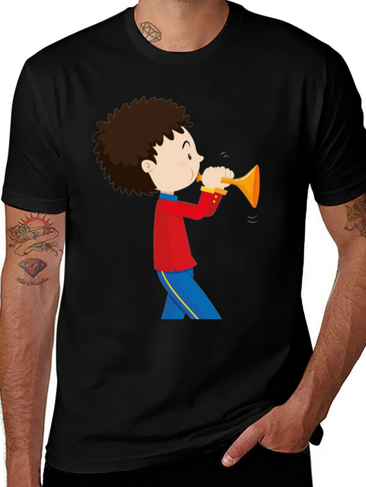 Boy Trumpet Player Graphic Tee