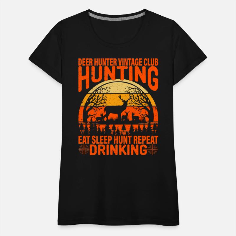 Deer Hunter Vintage Club Hunting Eat Sleep Hunt