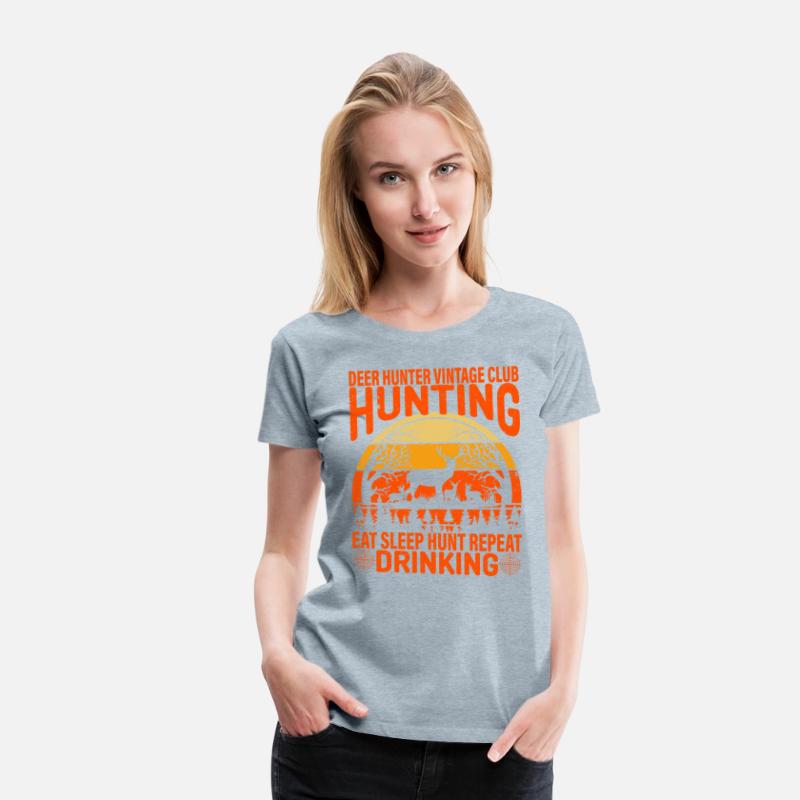 Deer Hunter Vintage Club Hunting Eat Sleep Hunt