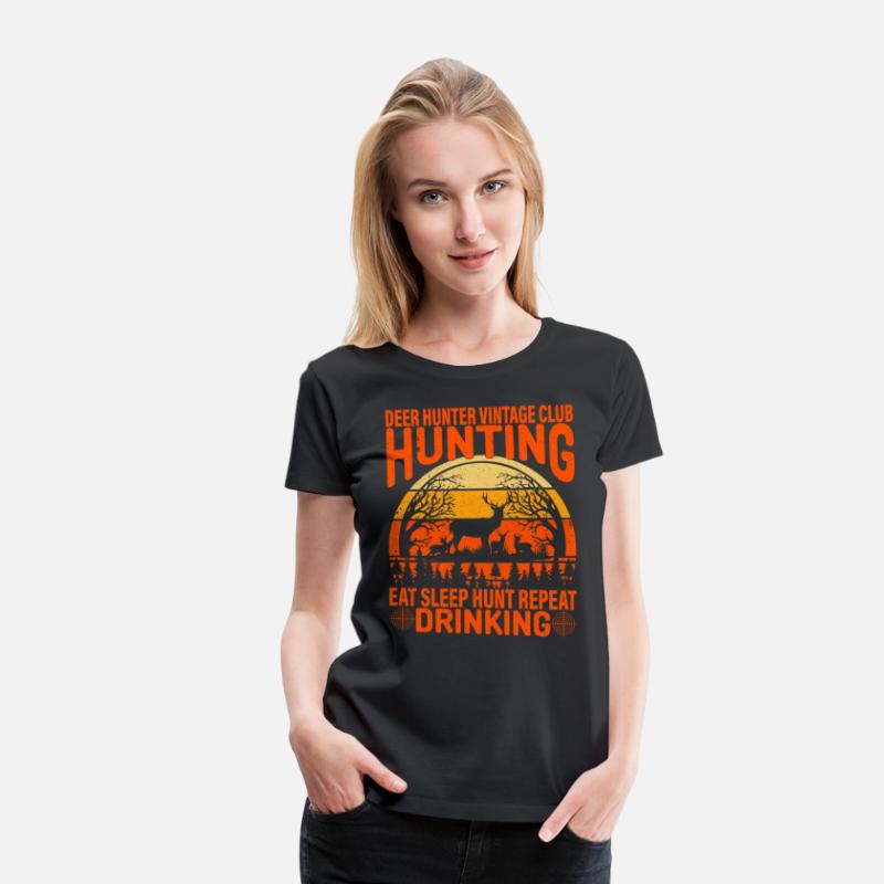 Deer Hunter Vintage Club Hunting Eat Sleep Hunt