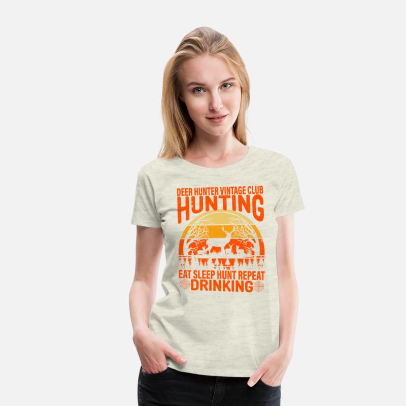 Deer Hunter Vintage Club Hunting Eat Sleep Hunt