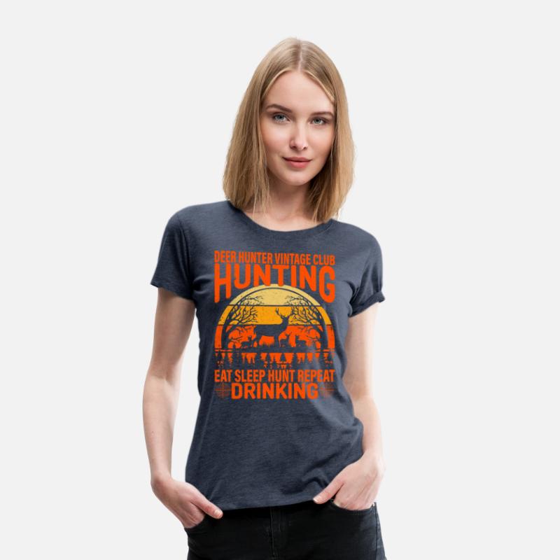 Deer Hunter Vintage Club Hunting Eat Sleep Hunt