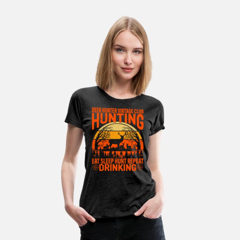 Deer Hunter Vintage Club Hunting Eat Sleep Hunt