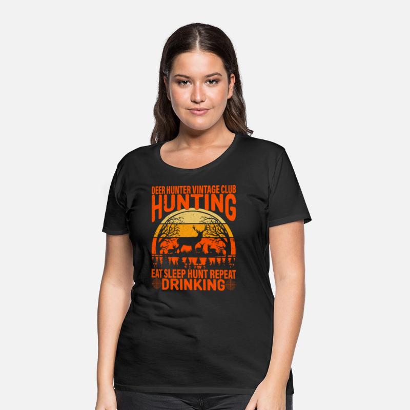 Deer Hunter Vintage Club Hunting Eat Sleep Hunt