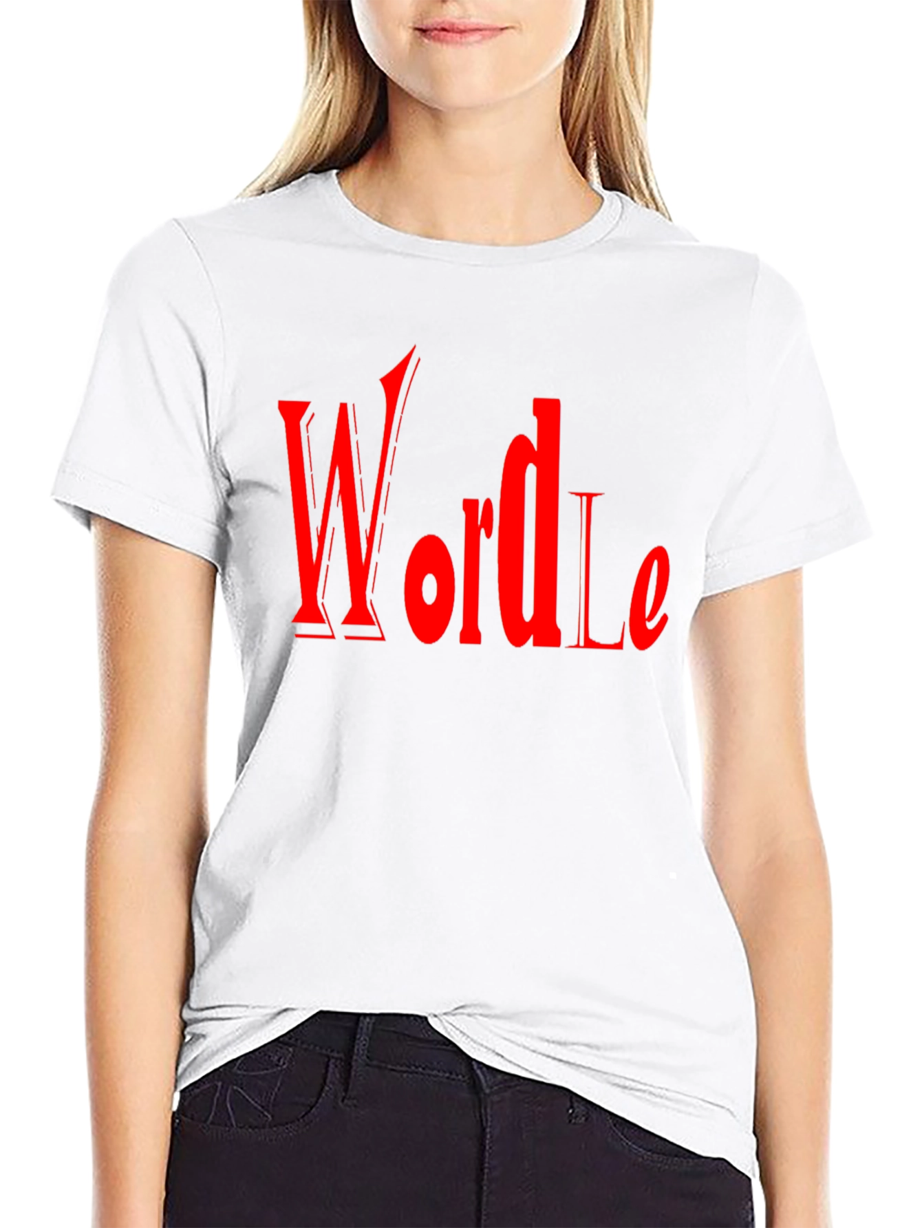 Wordle Inspired Graphic Tee - Black