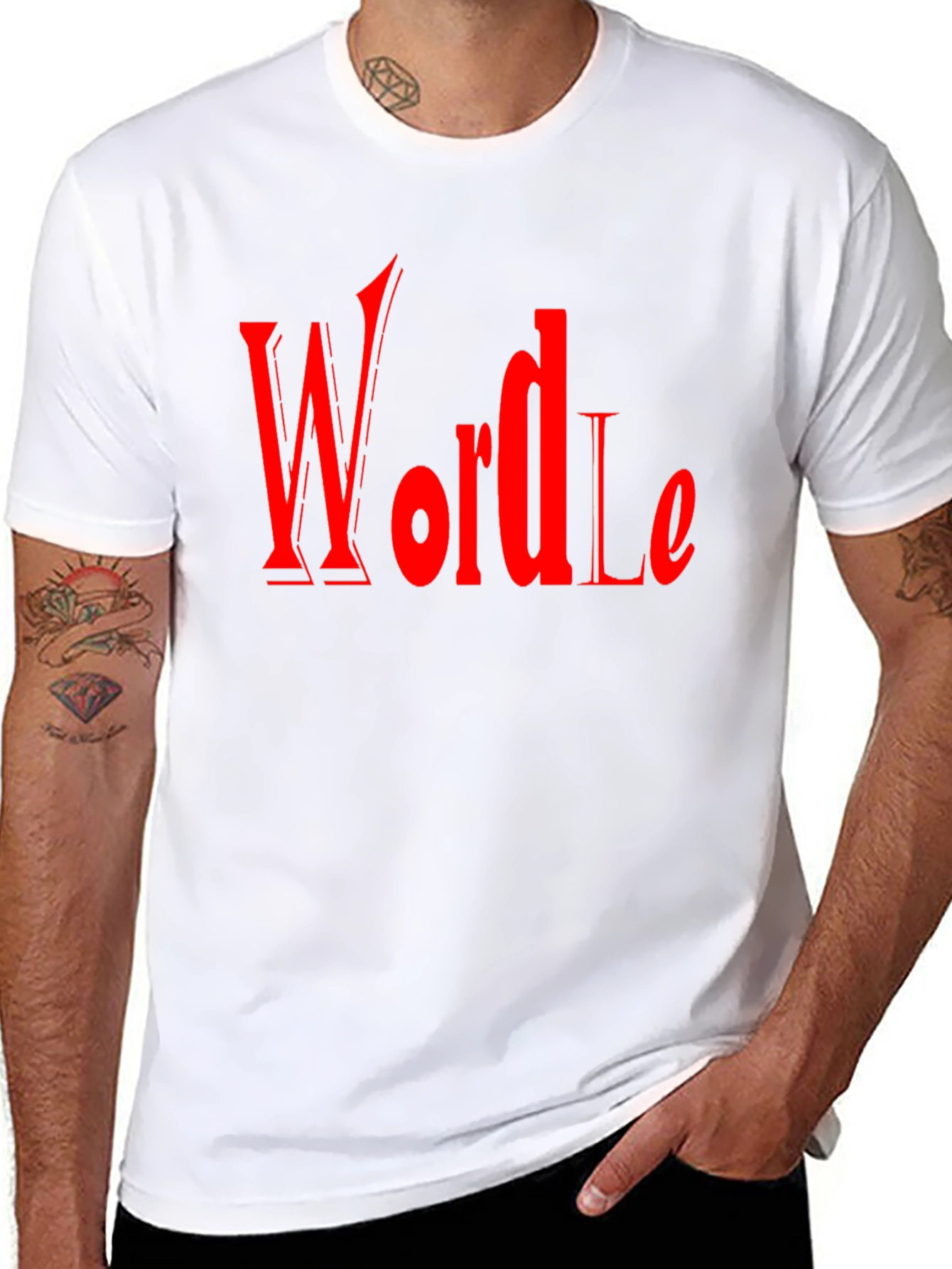 Wordle Inspired Graphic Tee - Black
