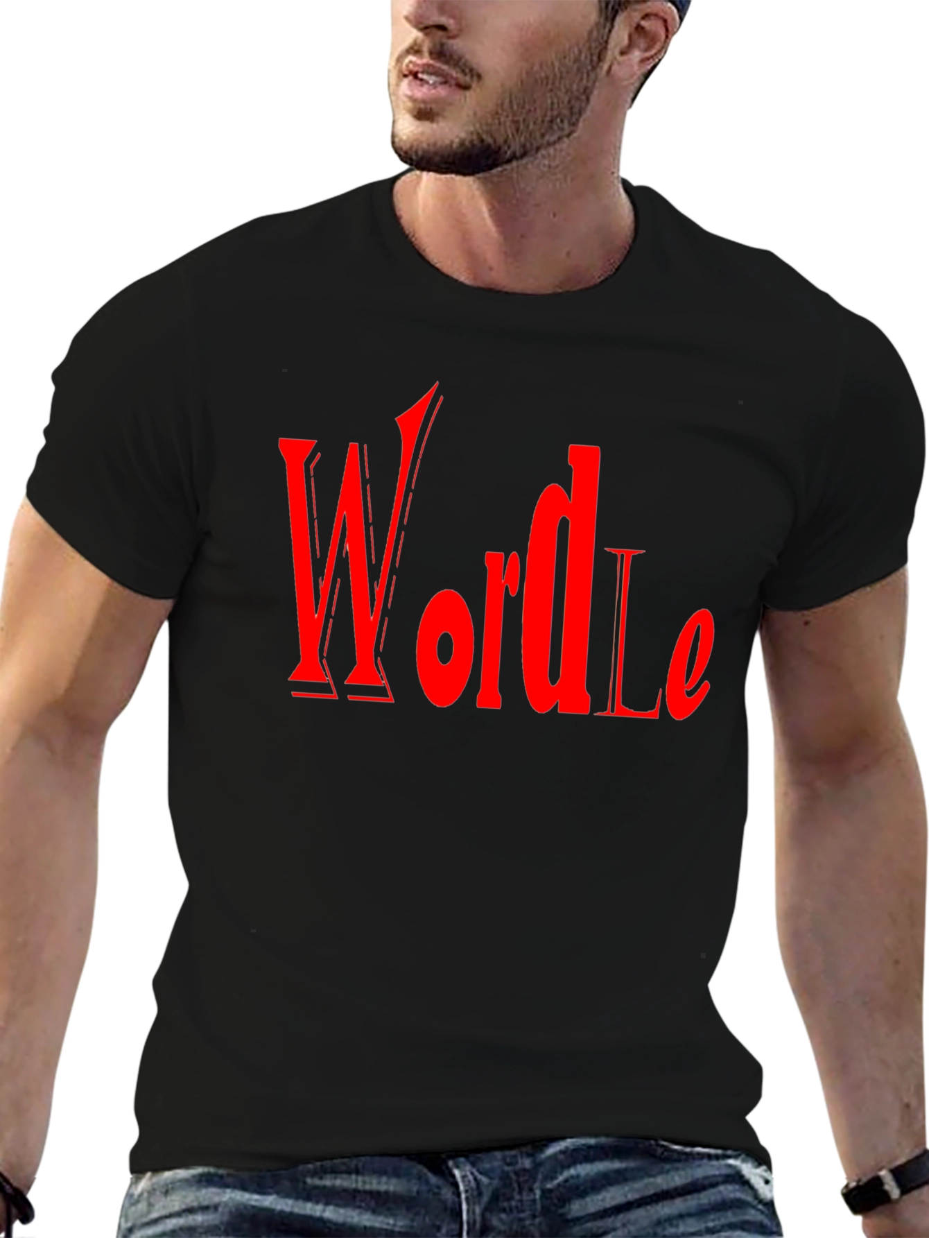 Wordle Inspired Graphic Tee - Black