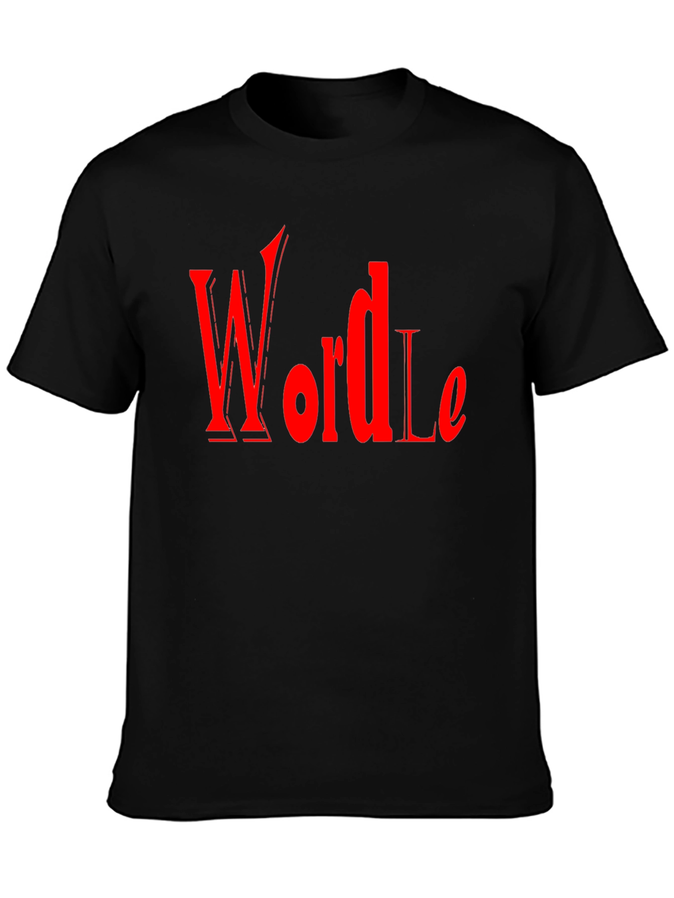 Wordle Inspired Graphic Tee - Black