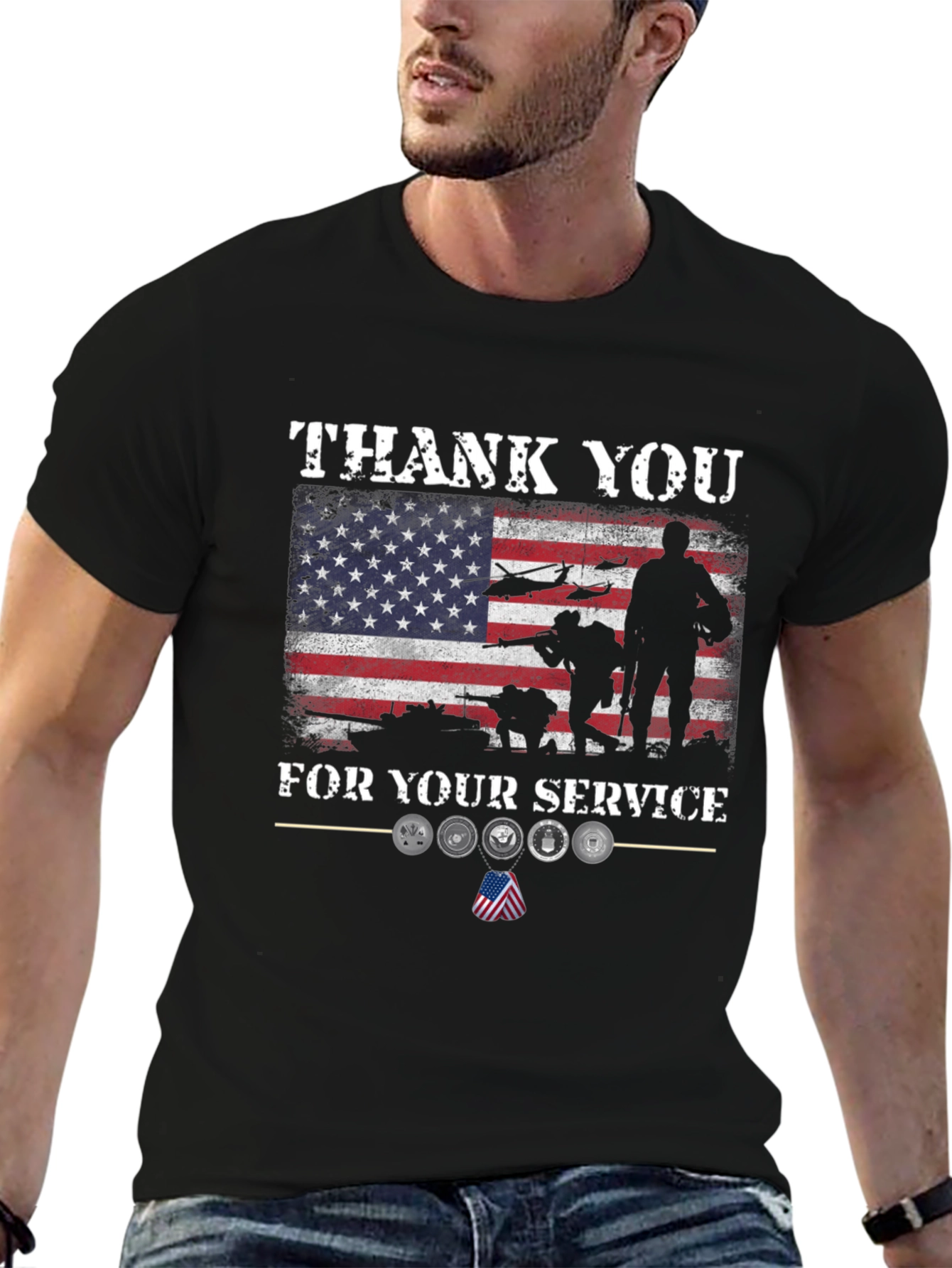 Thank You For Your Service Graphic T-Shirt