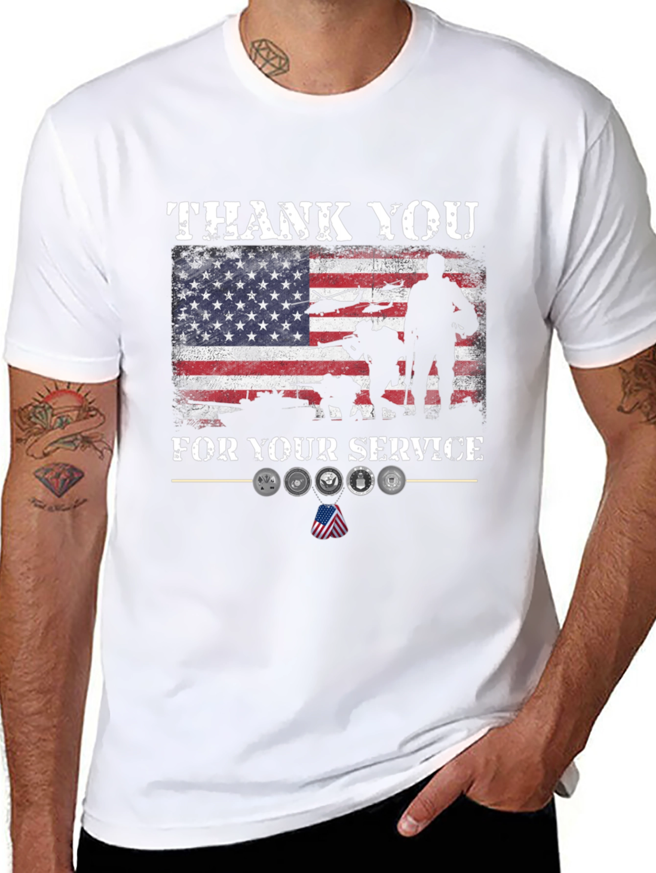 Thank You For Your Service Graphic T-Shirt