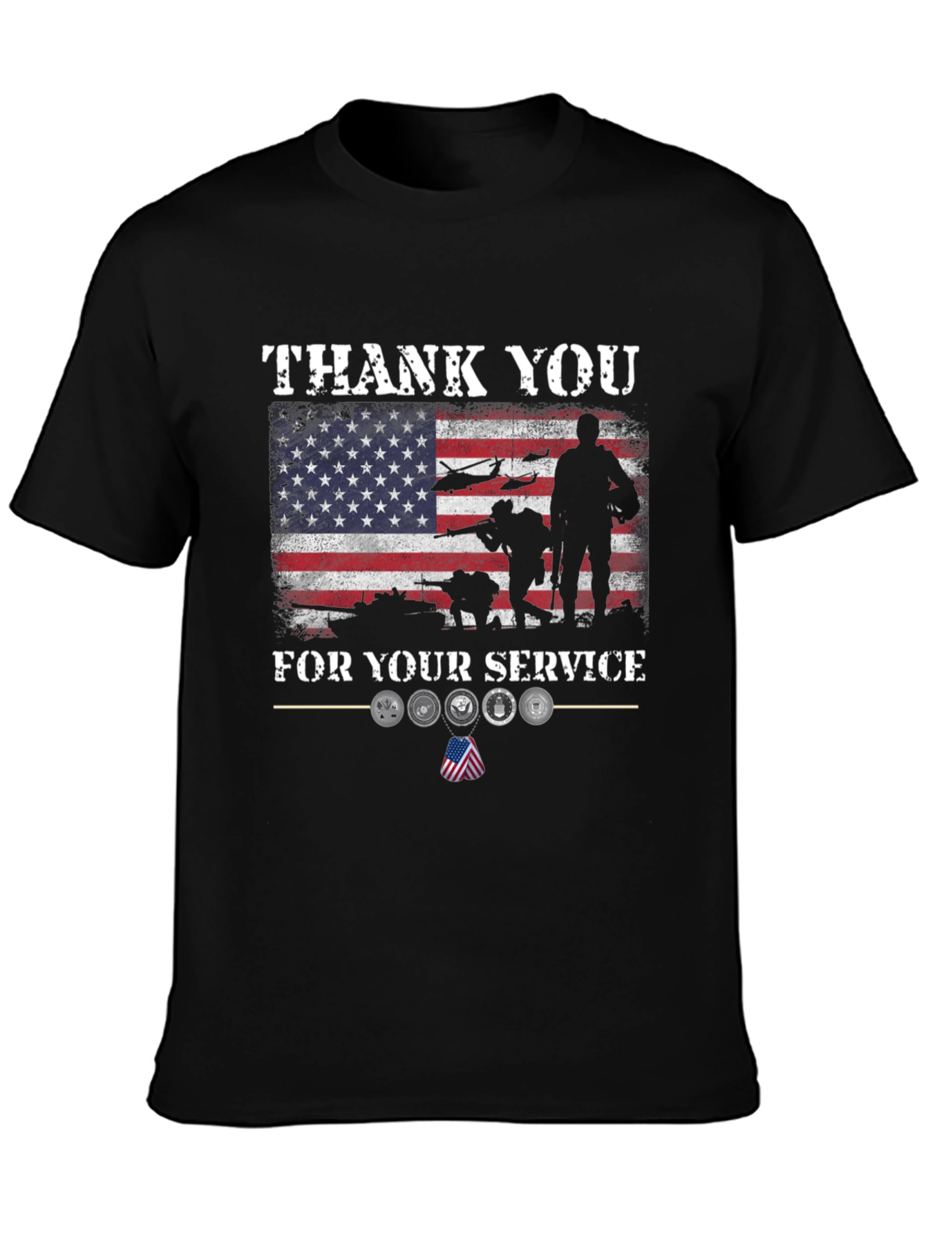 Thank You For Your Service Graphic T-Shirt