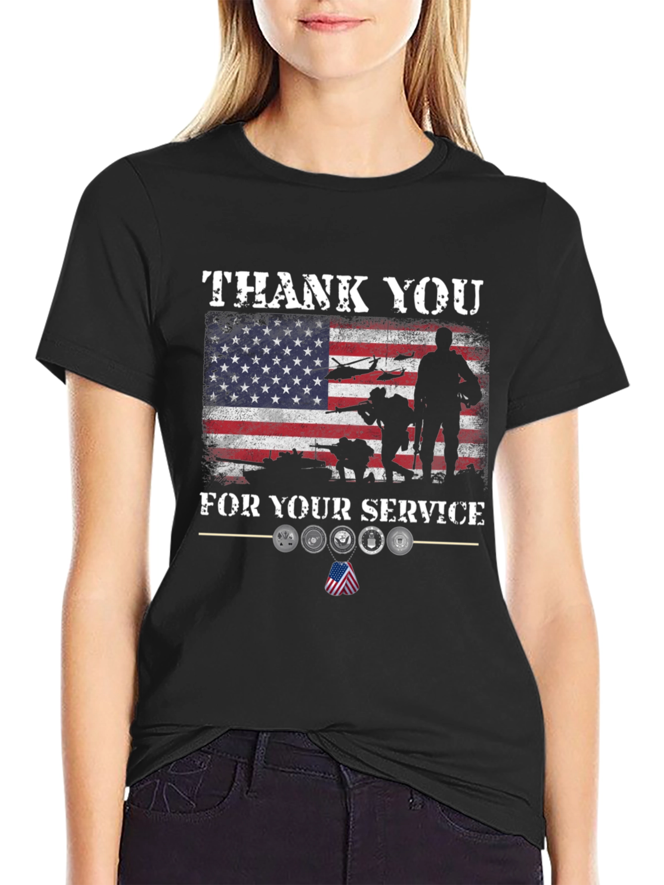 Thank You For Your Service Graphic T-Shirt