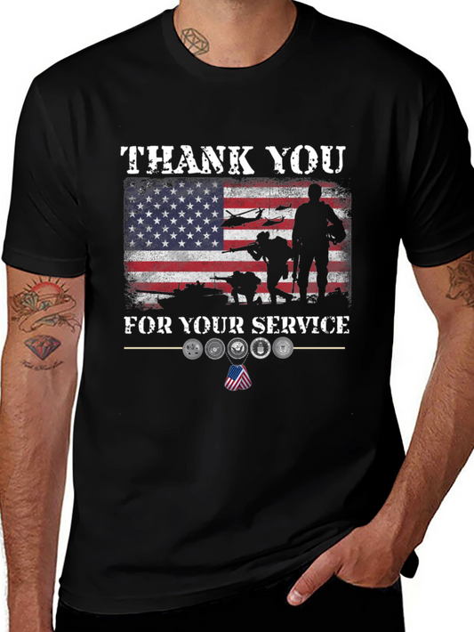 Thank You For Your Service Graphic T-Shirt
