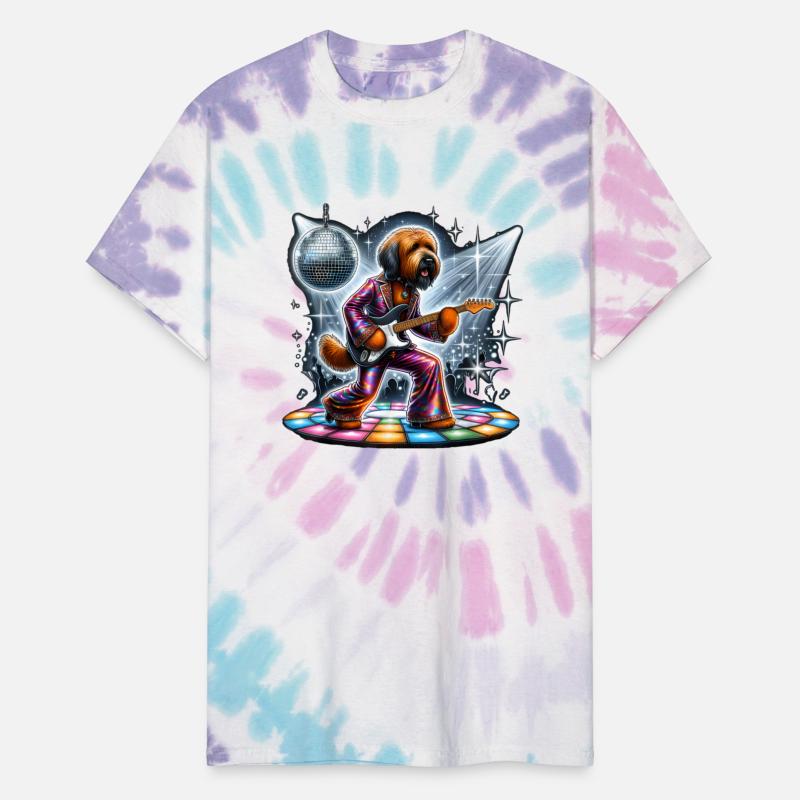 Disco Guitar Briard dog