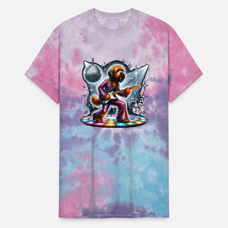 Disco Guitar Briard dog