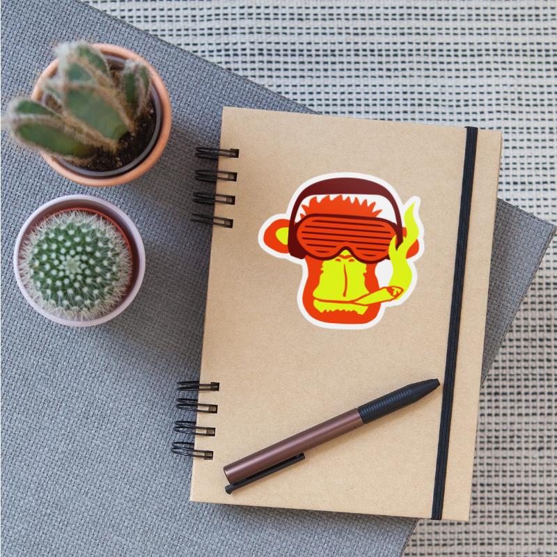 DJ Monkey Chimpanzee Head Sunglasses Music Party