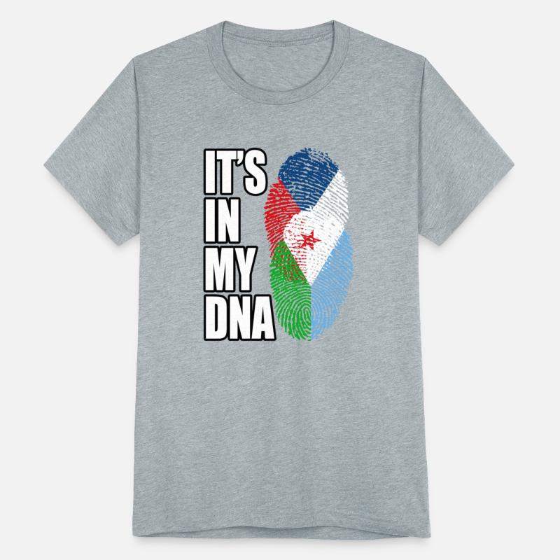 Djiboutian And Czech Mix Heritage DNA Flag