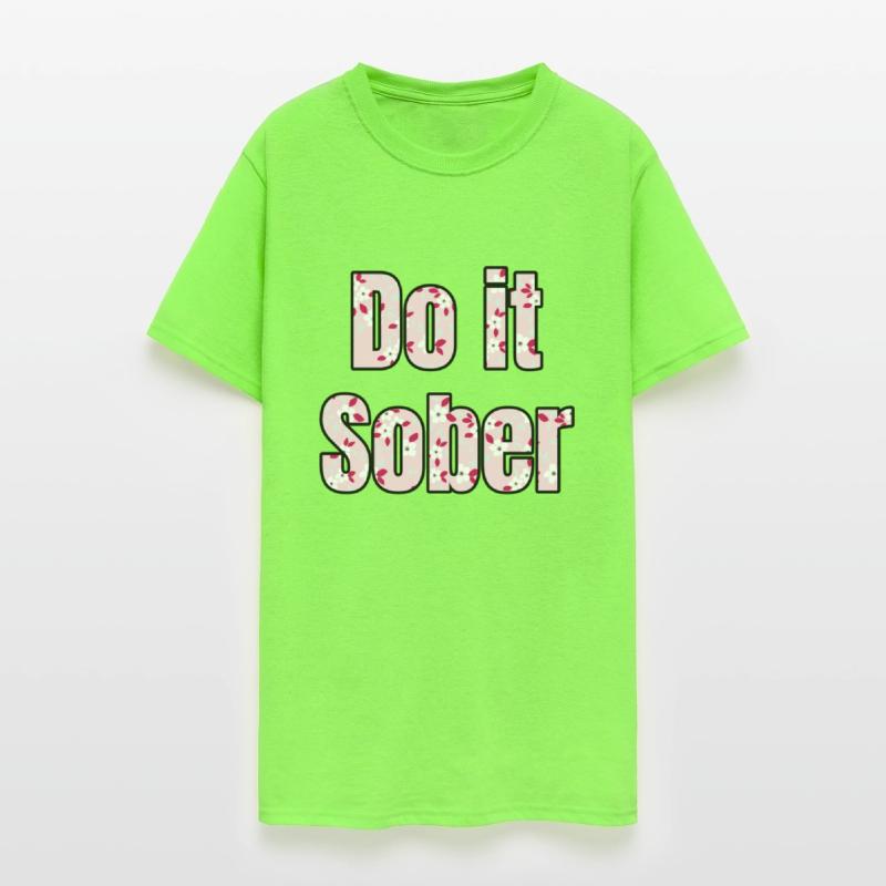 Do It Sober pink floral