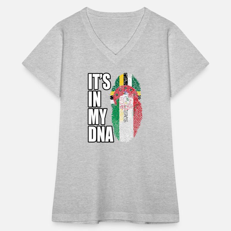 Dominican And Italian Mix Heritage DNA Flag