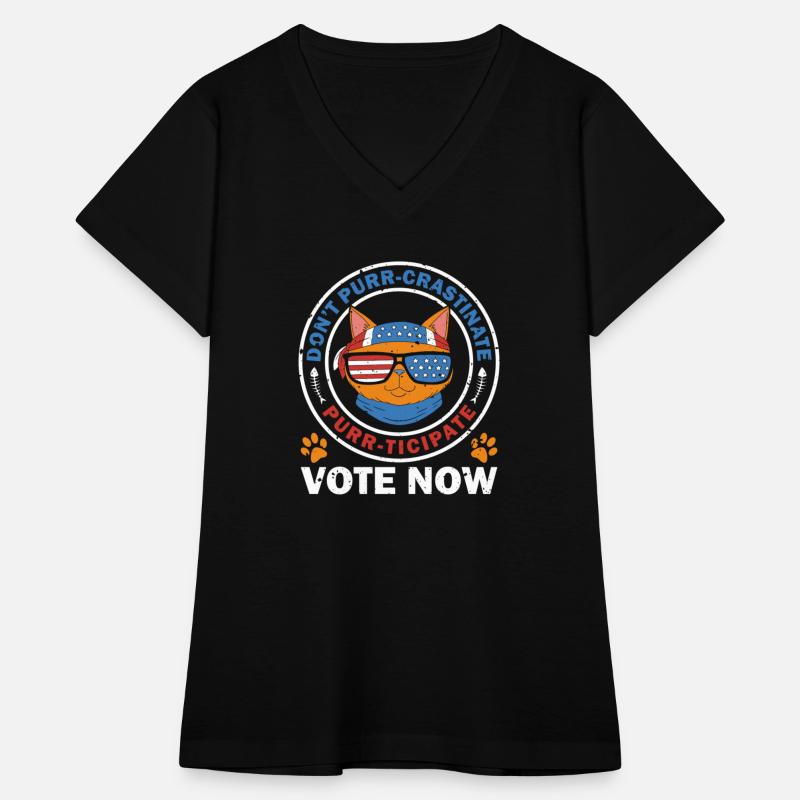 Don't Purr-crastinate American Flag Voter Cat Vote