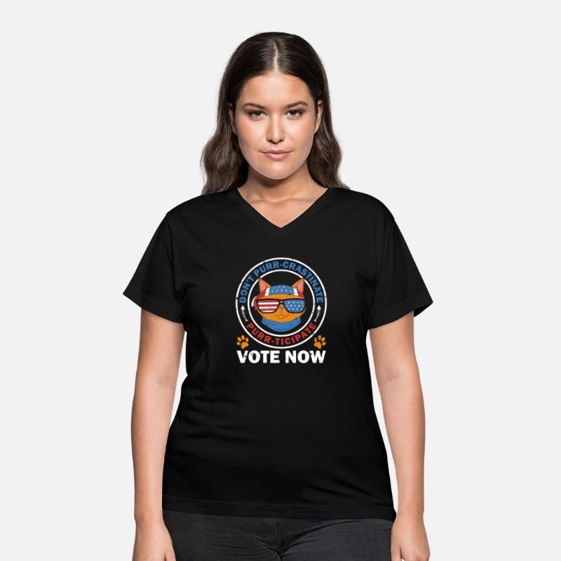 Don't Purr-crastinate American Flag Voter Cat Vote