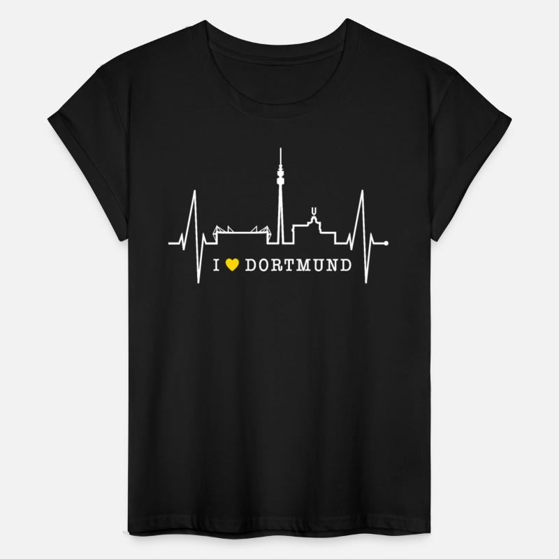 Dortmund Skyline Heartbeat Love Red Heart Ruhrpott