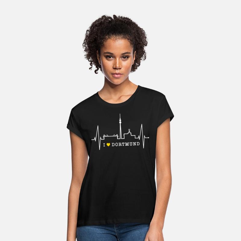 Dortmund Skyline Heartbeat Love Red Heart Ruhrpott