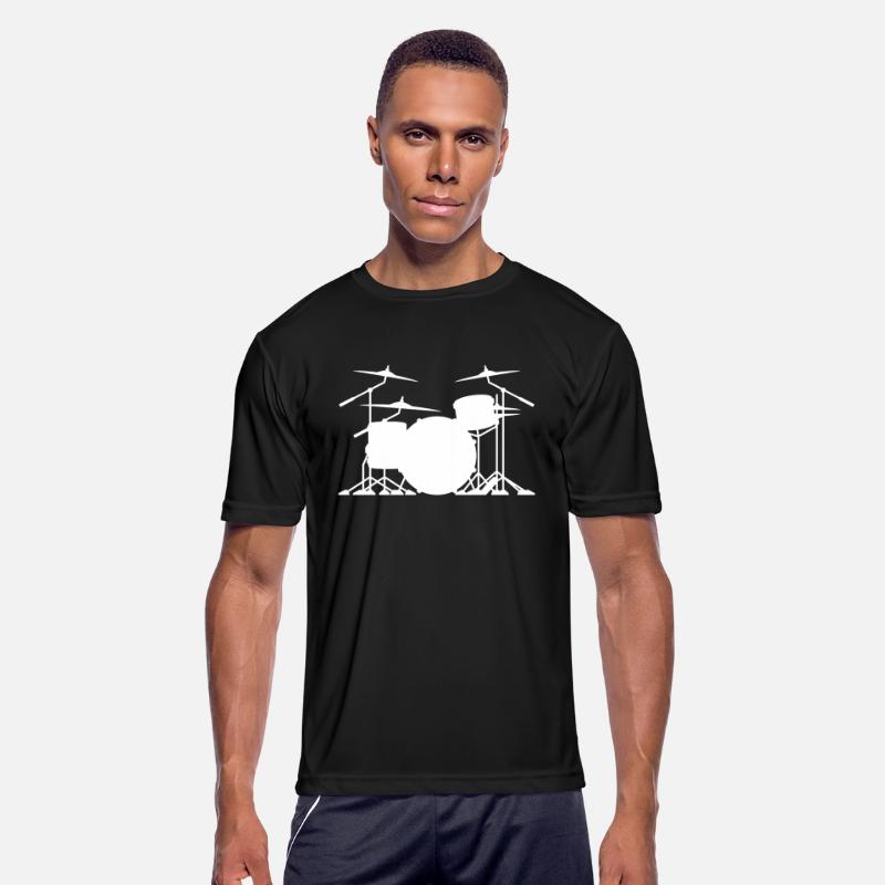 Drum set silhouette illustration