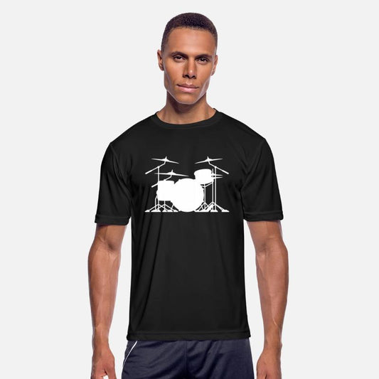 Drum set silhouette illustration