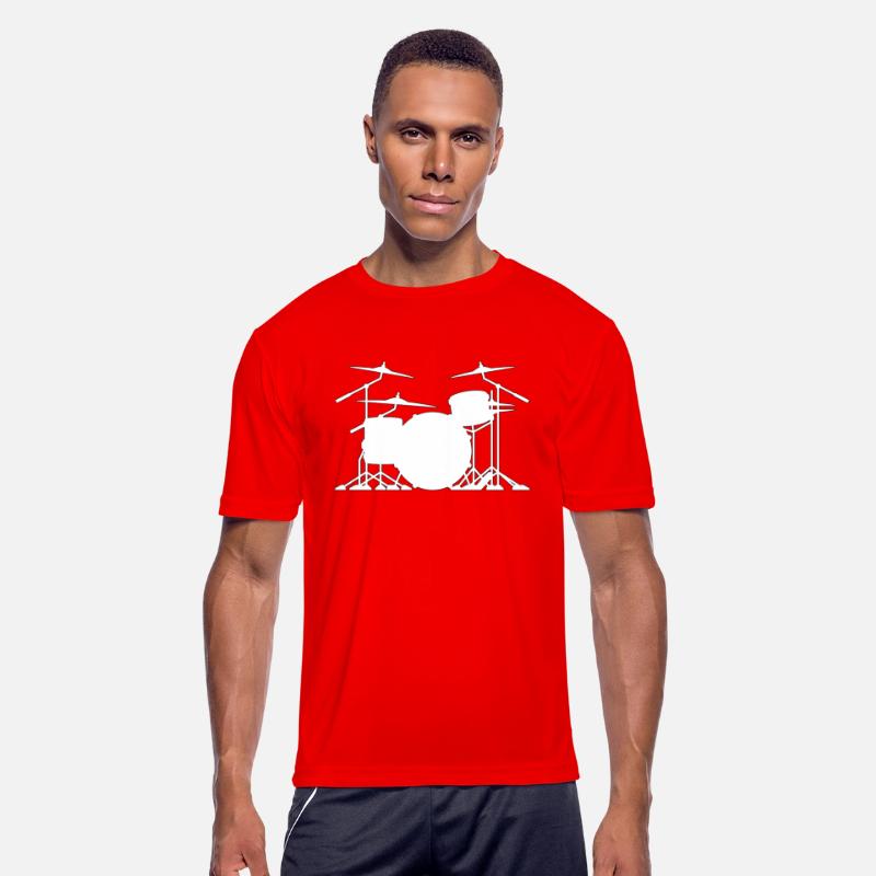 Drum set silhouette illustration