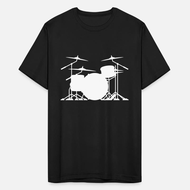 Drum set silhouette illustration