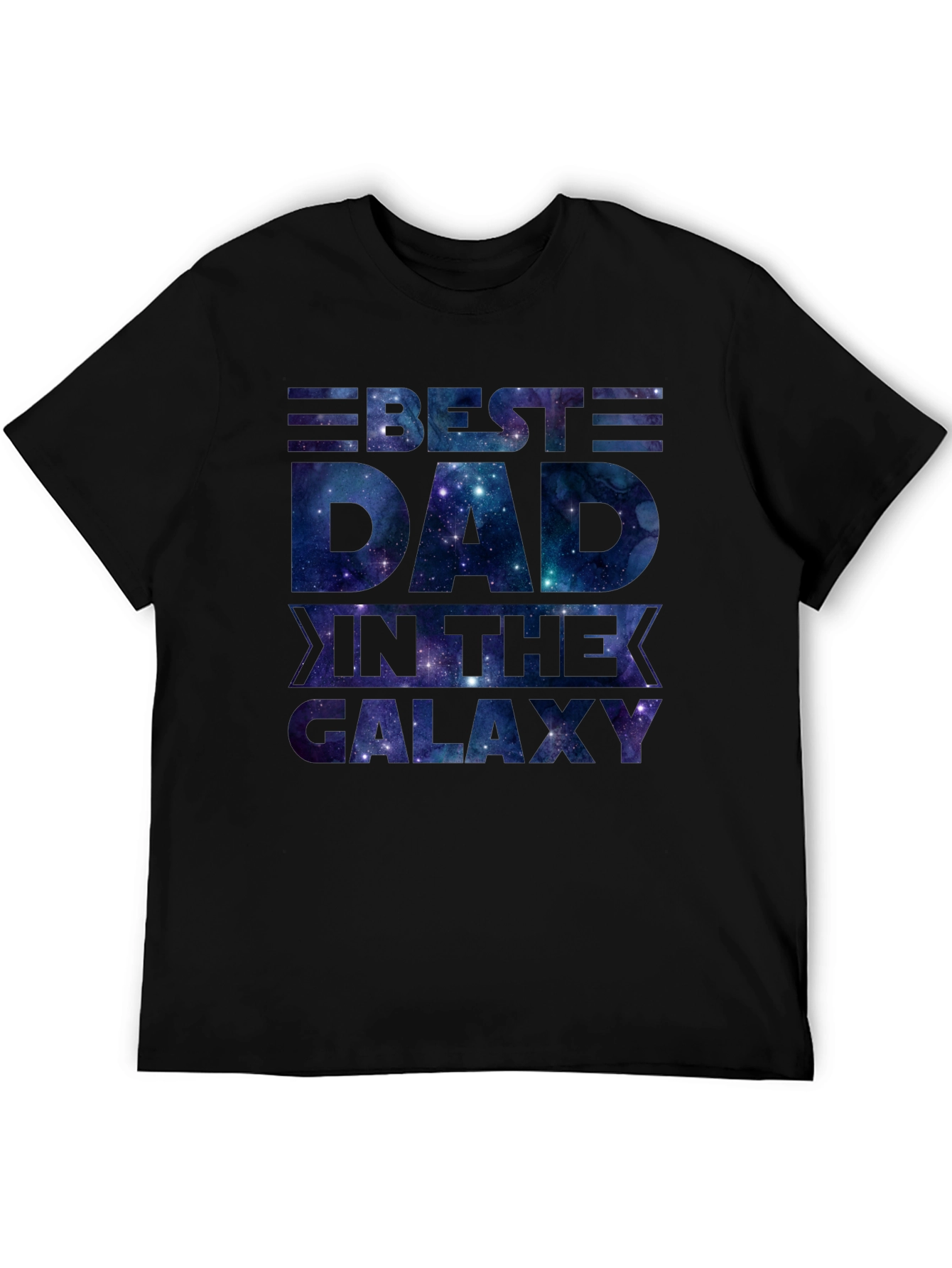 Best Dad in the Galaxy T-Shirt - Space Design