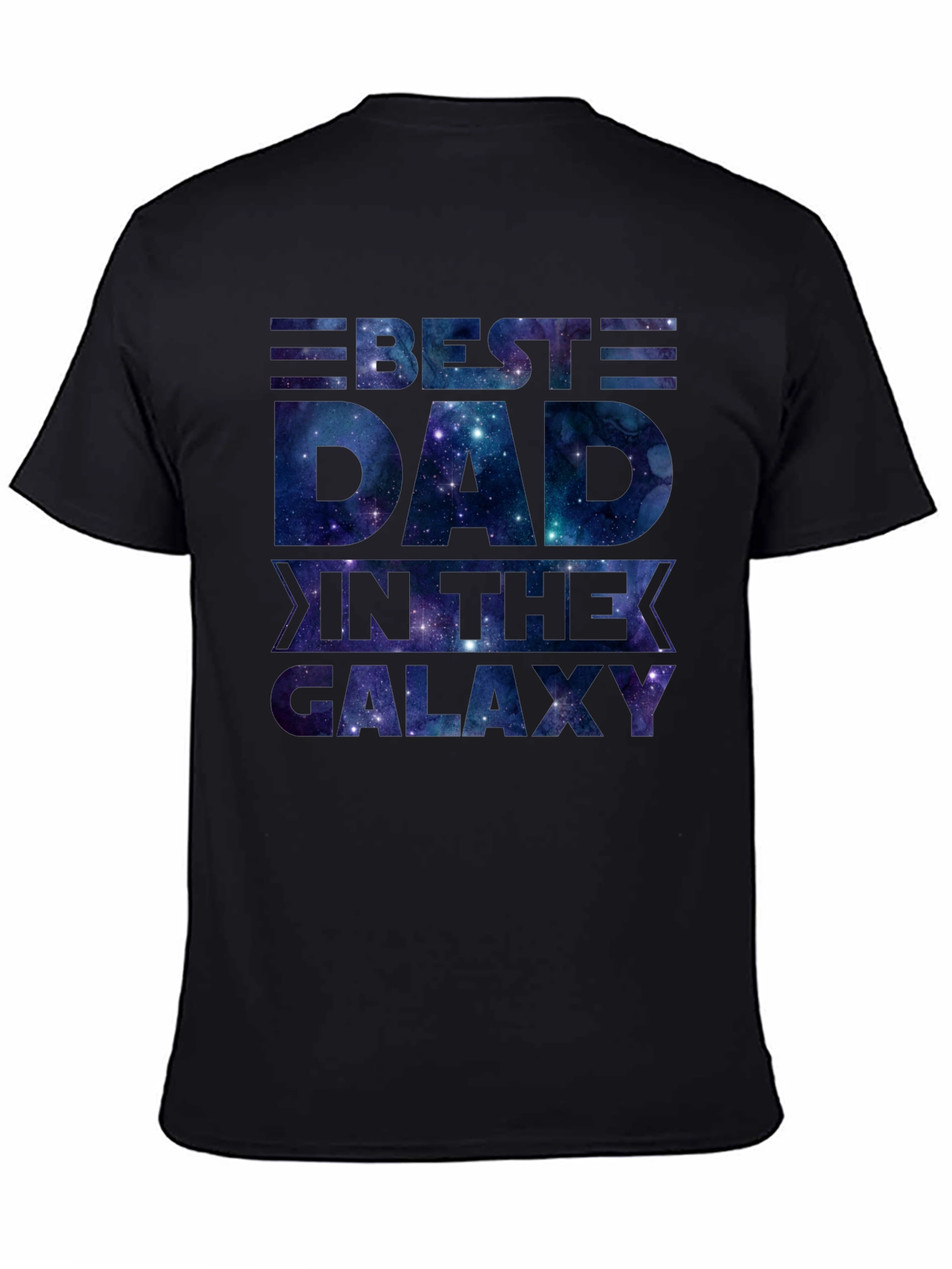 Best Dad in the Galaxy T-Shirt - Space Design