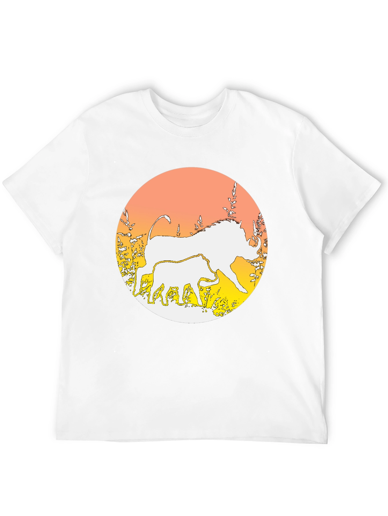 Warthog Graphic Print Crewneck T-Shirt