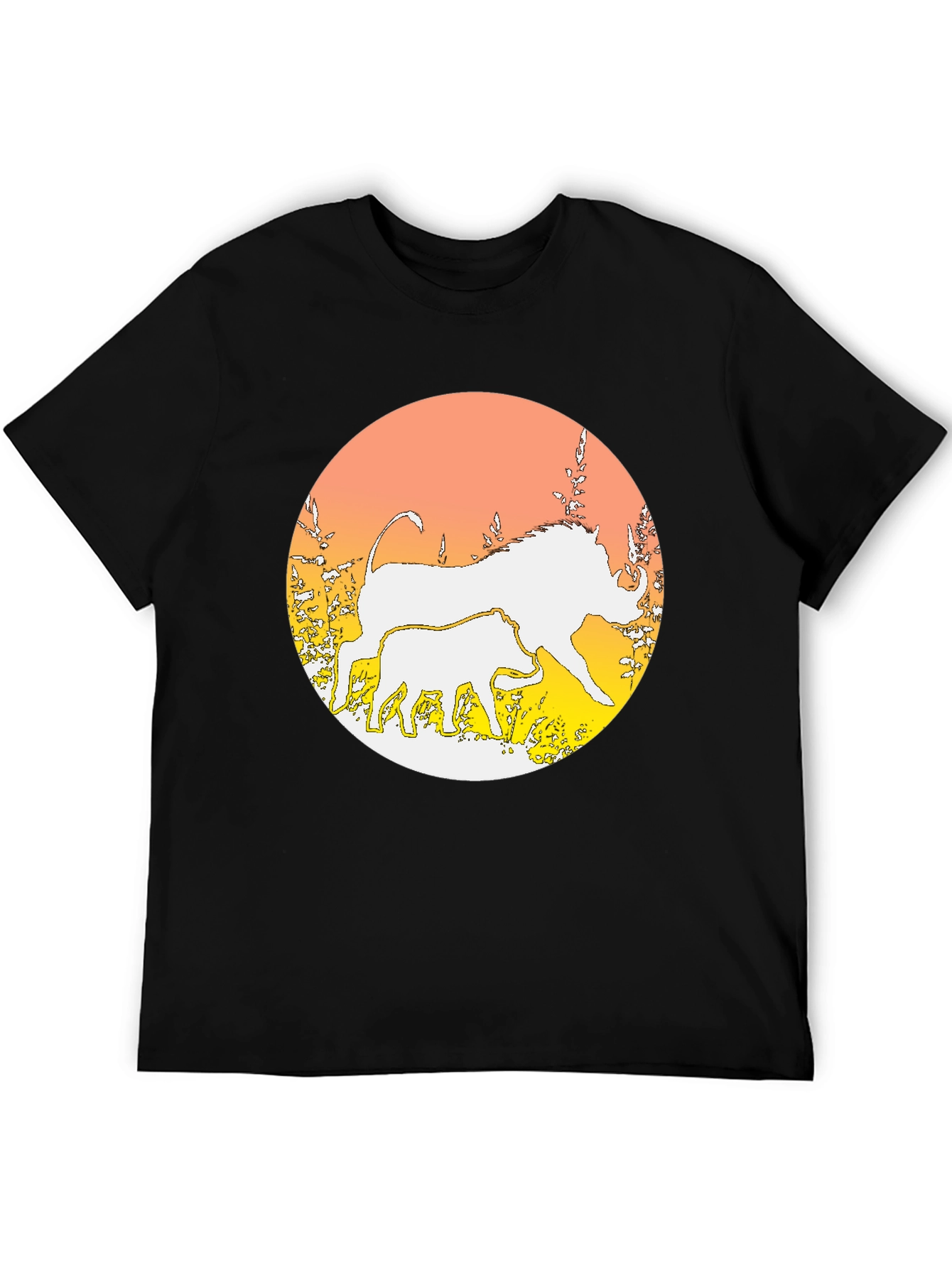 Warthog Graphic Print Crewneck T-Shirt