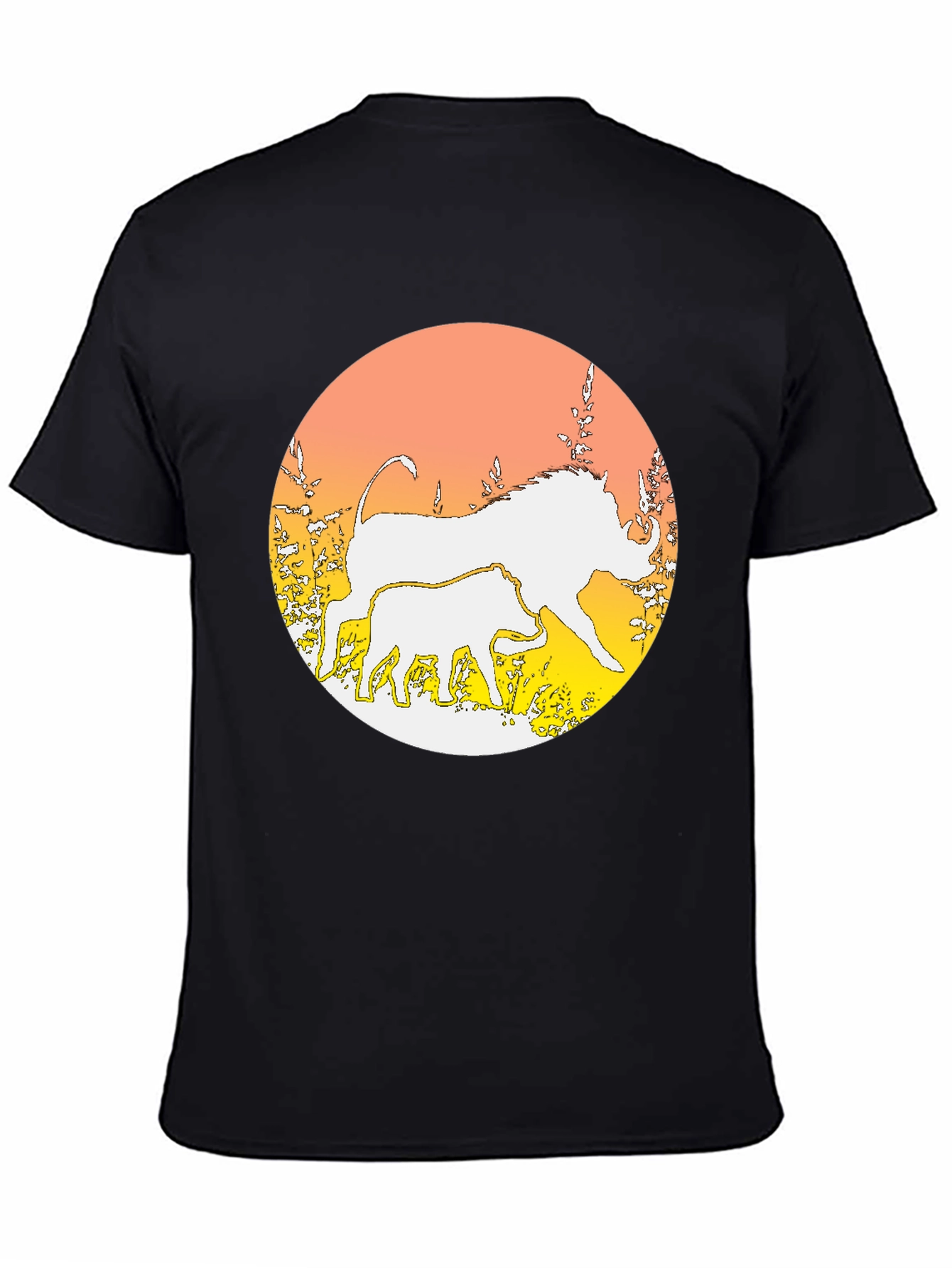 Warthog Graphic Print Crewneck T-Shirt