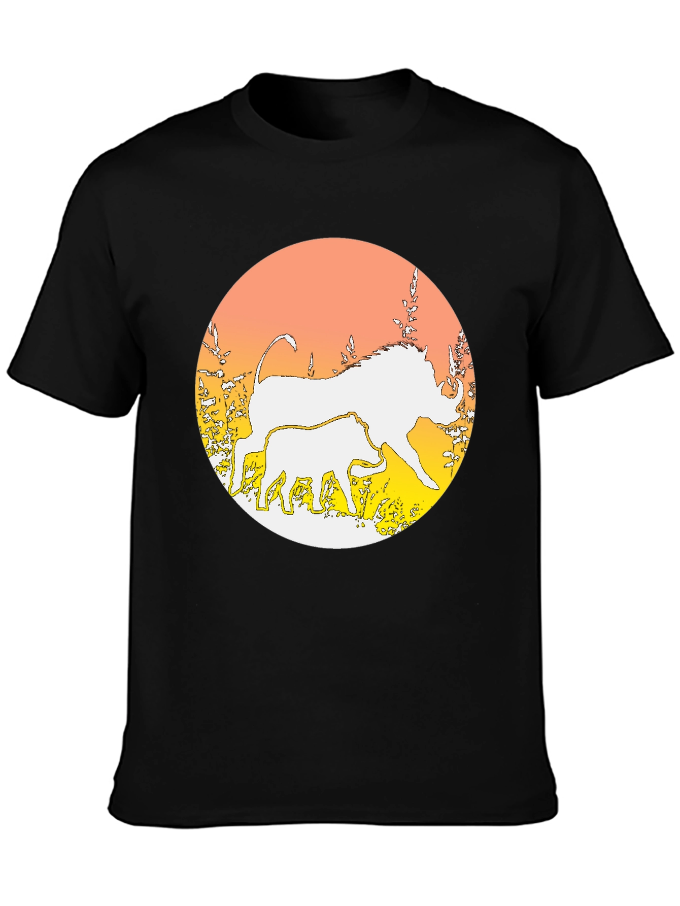 Warthog Graphic Print Crewneck T-Shirt