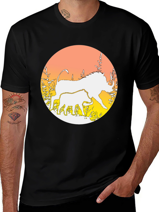 Warthog Graphic Print Crewneck T-Shirt