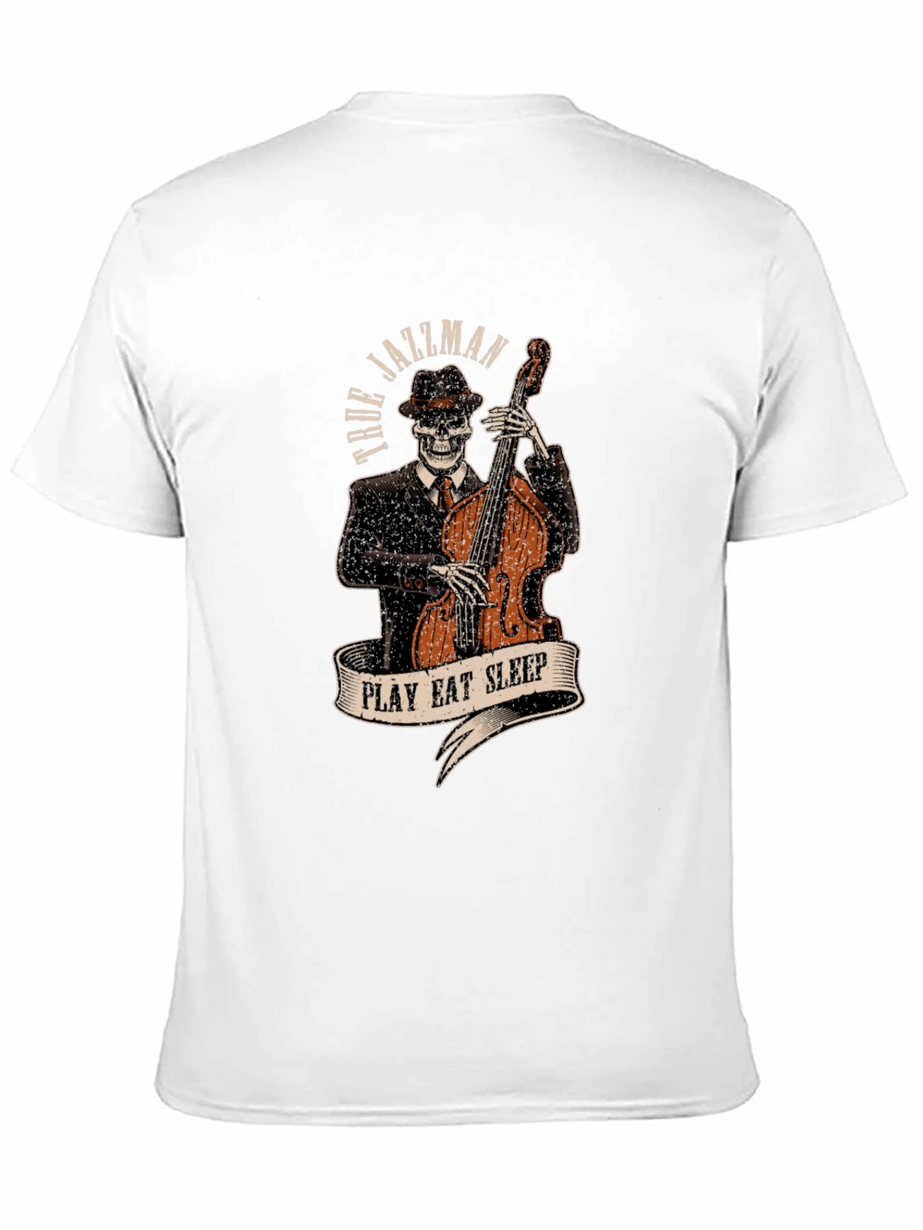 True Jazzman Skeleton Graphic T-Shirt