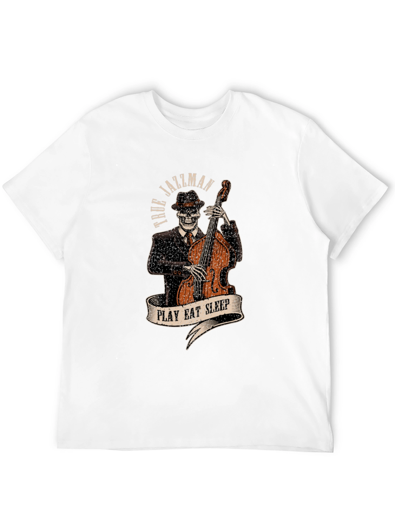 True Jazzman Skeleton Graphic T-Shirt